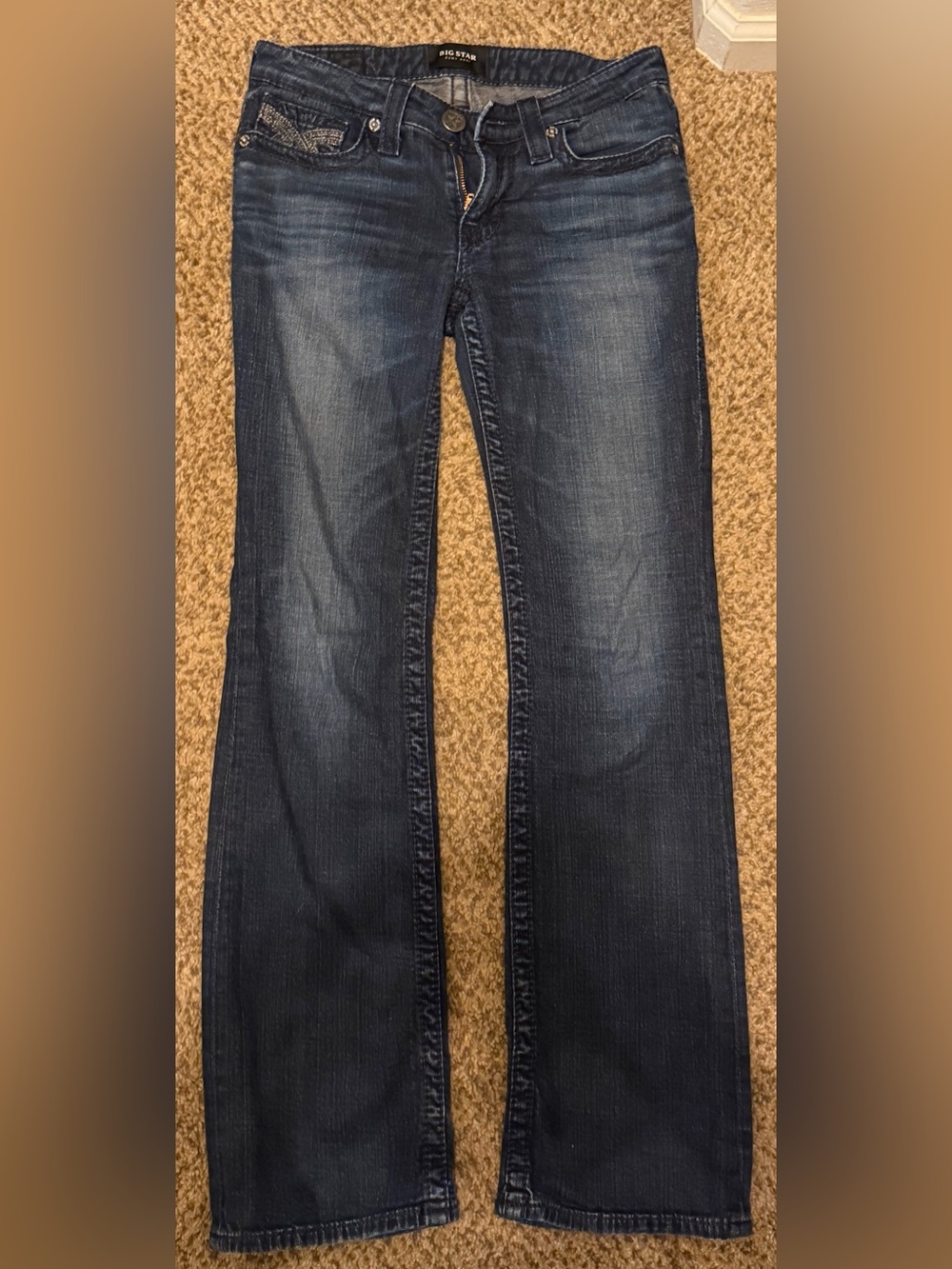 Big Star Women's Dark Blue Flare Jeans